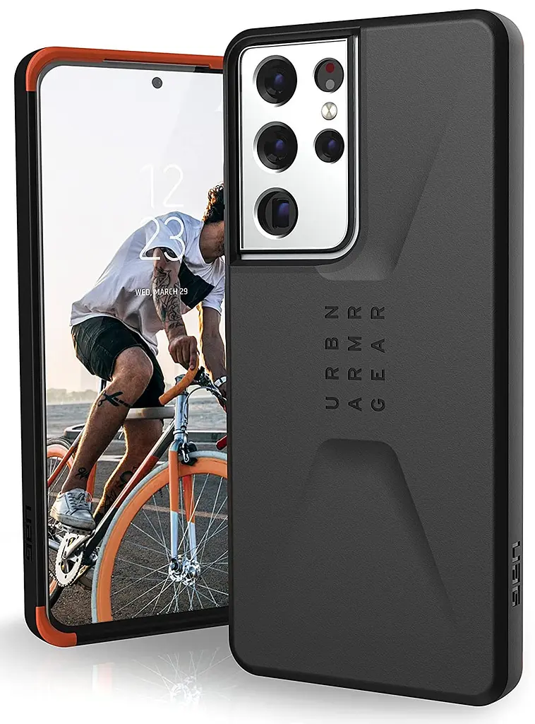Чохол оригінальний протиударний UAG Civilian Original (21283D114040) Samsung Galaxy S21 Ultra (6.9") Black - фото 6