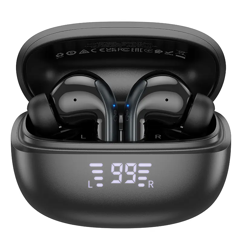 Бездротові навушники HOCO EQ5 Energy true wireless ANC+ENC noise reduction BT headset Black (6942007602419) - фото 4