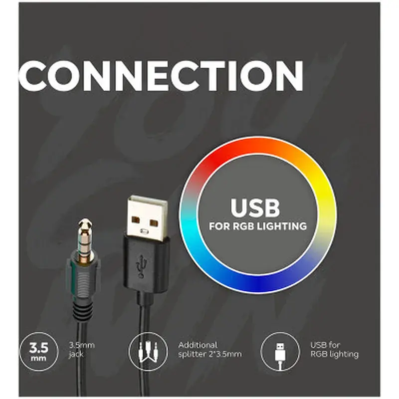 Навушники Canyon GH-6 Shadder Gaming 3.5 мм RGB White (CND-SGHS6W) - фото 9