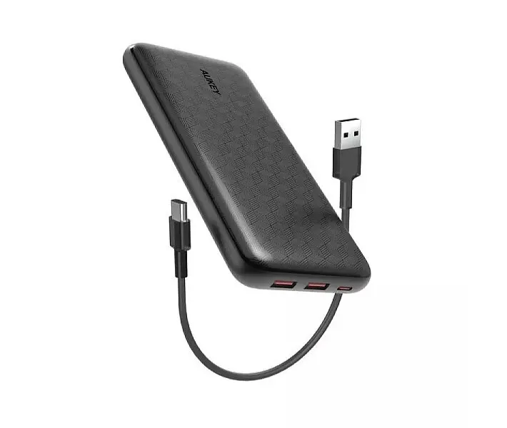 Зовнішній акумулятор Aukey Ultrafast Power Bank 20000 mАh 18w (PB-N93A) чорний - фото 2