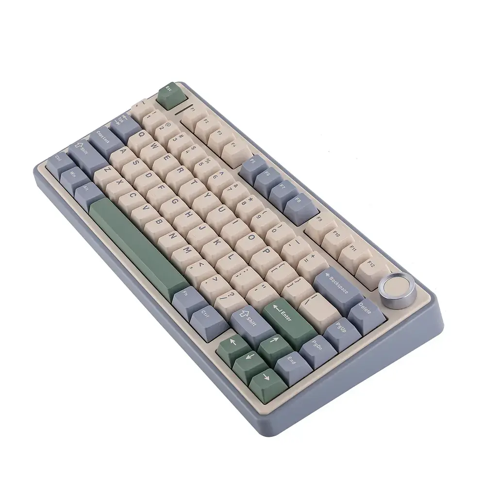 Ігрова механічна клавіатура AULA F75 / Три режими підключення / Leobog Axis Reaper Switch / Green - фото 4