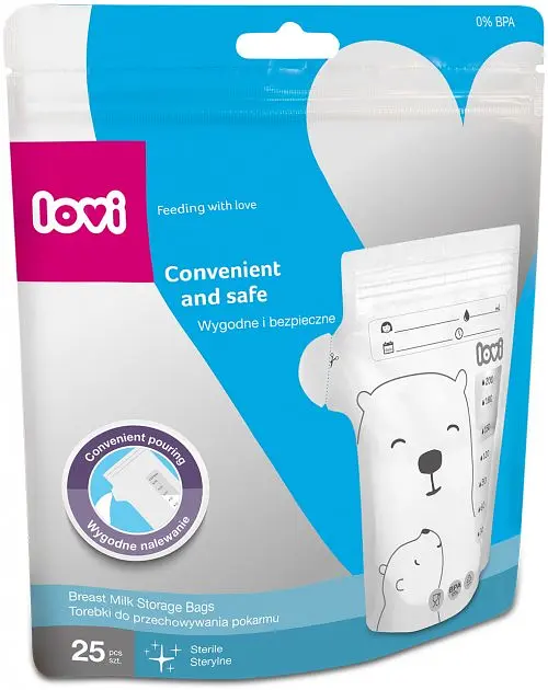 Пакеты для хранения молока Lovi Buddy bear, 25 шт. (12/208) - фото 5