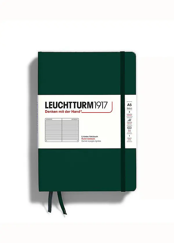 Блокнот Leuchtturm1917, Середній, Forest Green, Лінія (367256) - фото 7