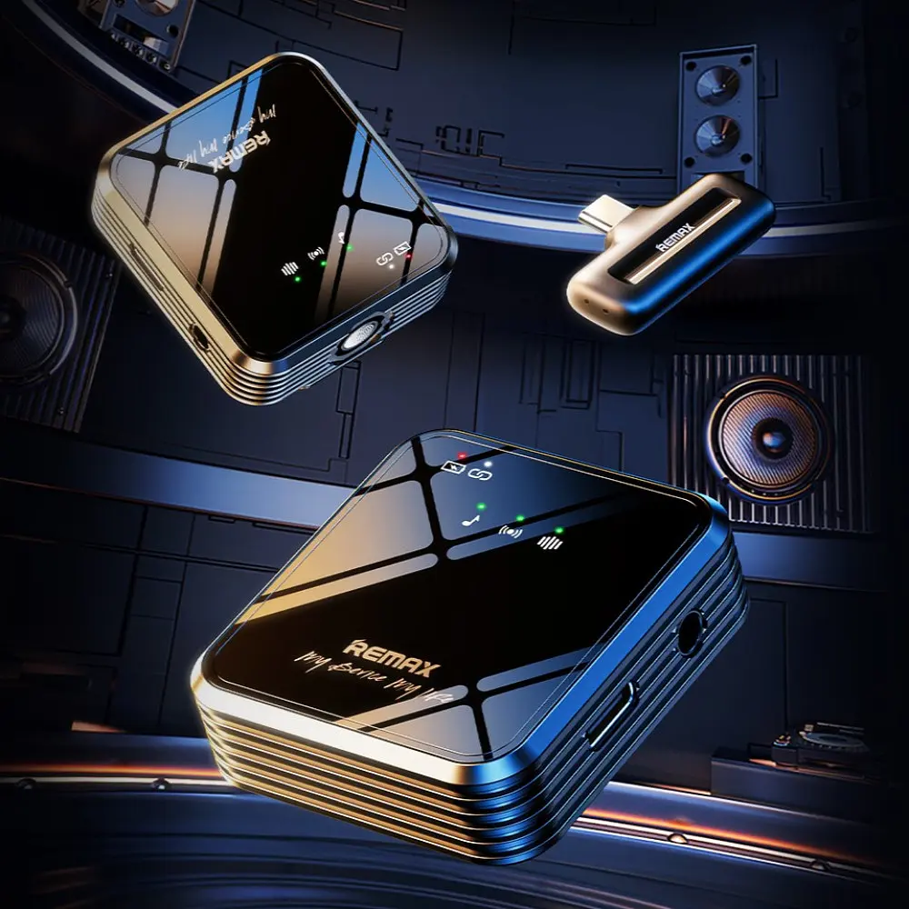 Бездротова мікрофонна система REMAX K11 (Lightning) Black - фото 2