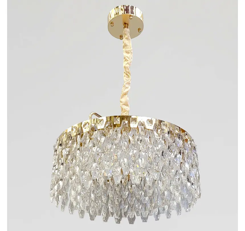 Золота кришталева LED люстра 582-500GD Artlight діаметром 50 см - фото 2