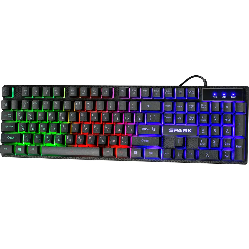 Клавіатура ігрова Defender Spark GK-300L UA LED підсвітка - фото 3