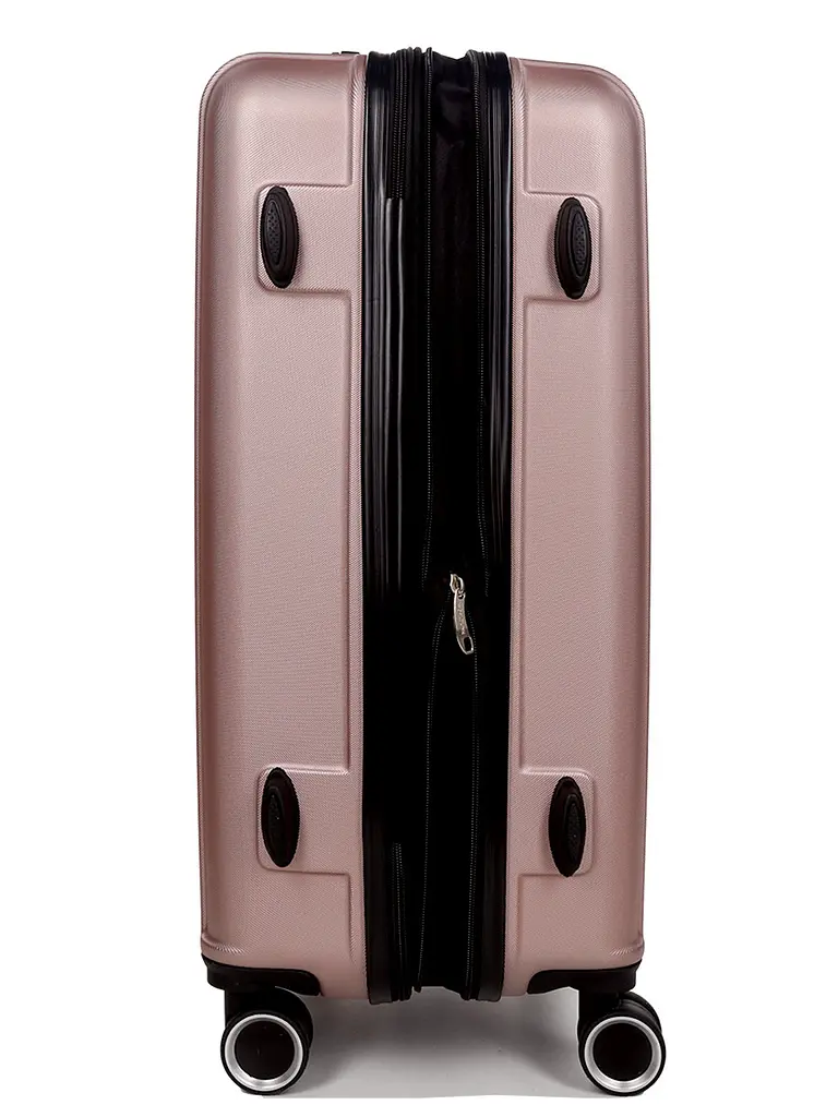 Валіза полікарбонат середній (M) Airtex 623 70л 66x42x26см Рожеве золото (Rose gold) - фото 6