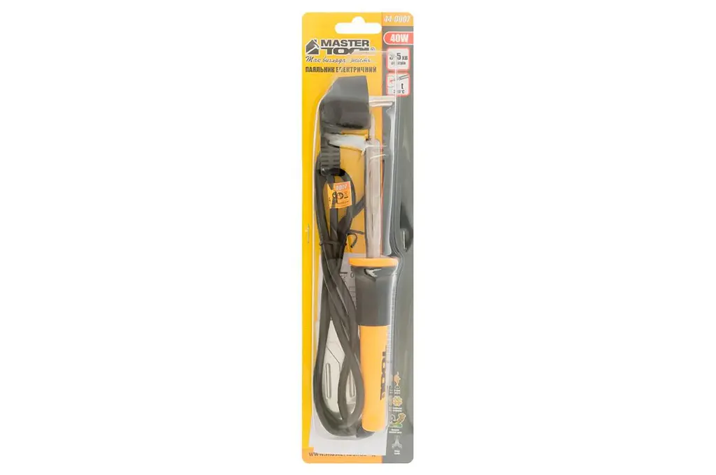 Паяльник контактный электрический Mastertool 40 Вт 44-0007 - фото 3