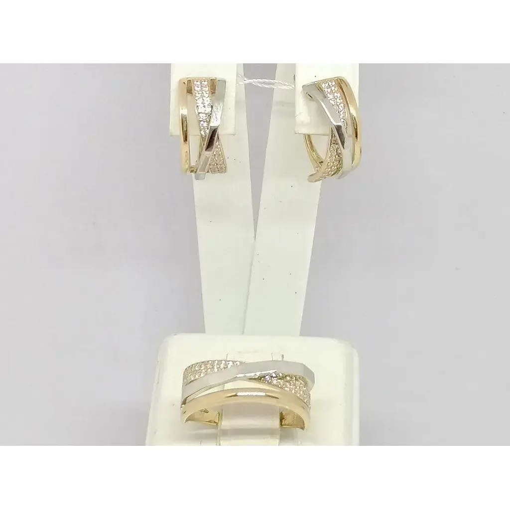 Золоті сережки Імперія золота з фіанітами. СВ1204КИ - фото 6