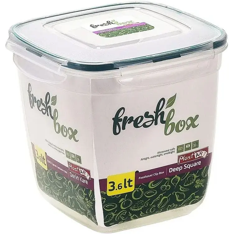 Контейнер Irak Plastik Fresh Box квадратный 3.6 л прозрачный (LC160) - фото 2
