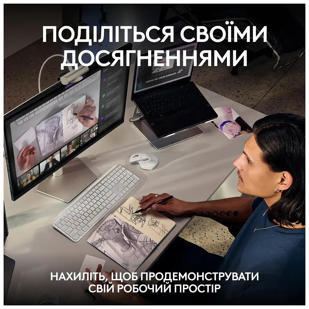Веб-камера Logitech MX Brio 4K Graphite (960-001559) - фото 10