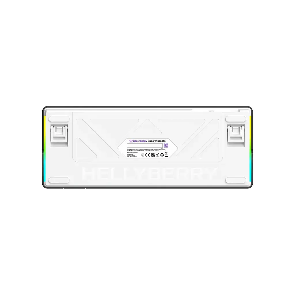Клавіатура Hator Hellyberry HK60 Mechanical Linear RGB Wireless/Bluetooth/USB UA White/Violet (HK60_wireless) - фото 4
