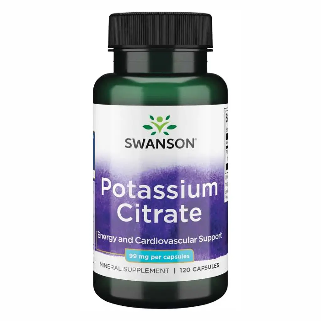 Калій Swanson 99 мг (Potassium Citrate) - 120 caps