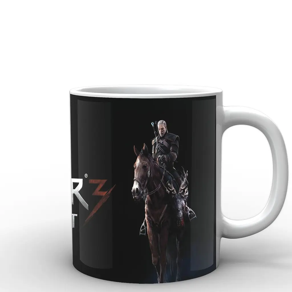 Кружка GeekLand The Witcher Ведьмак лого TW.02.008 330 мл белая - фото 2