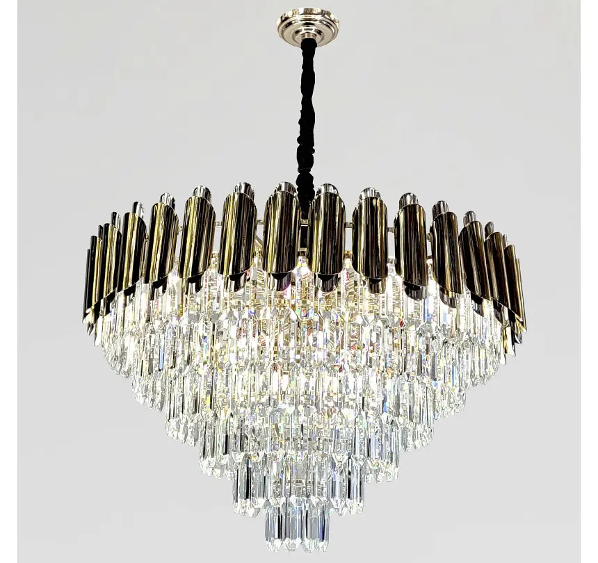 Велика каскадна кришталева люстра Artlight 88128/800, золото, 18 ламп E14, Ø79,7 см, від 20-30 м² - фото 4