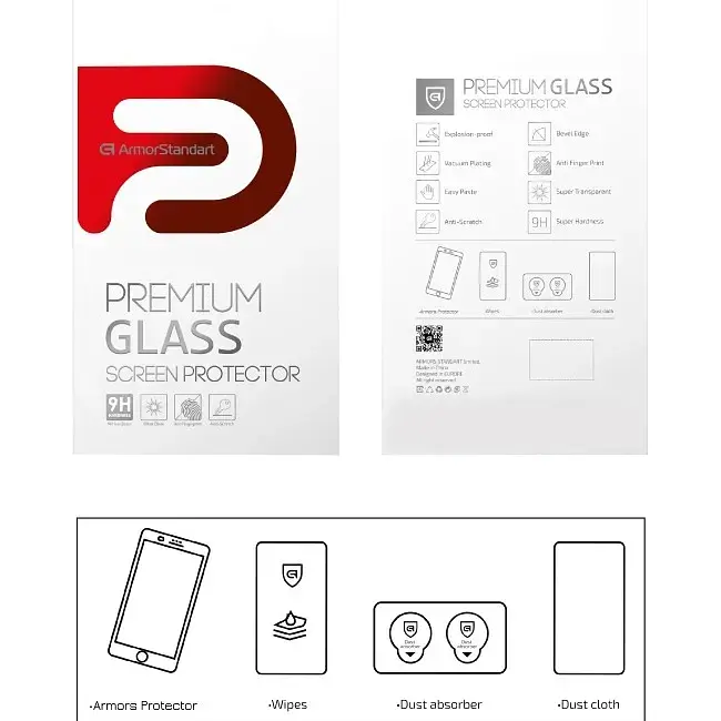 Защитное стекло ArmorStandart Full Pro Glass для Google Pixel 9a Black (ARM83564) [136284] - фото 7