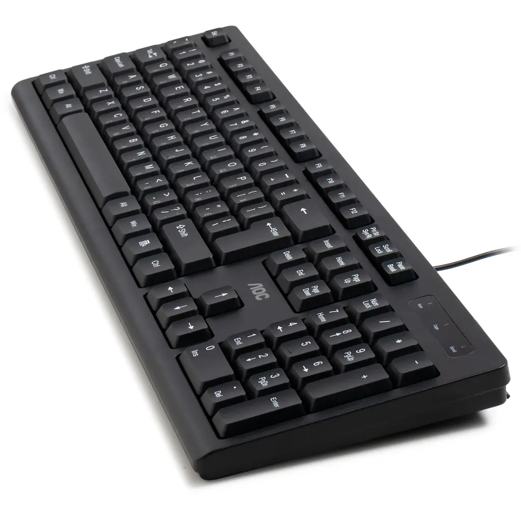 Клавіатура AOC KB100B USB UA Black (KB100B/97) - фото 7