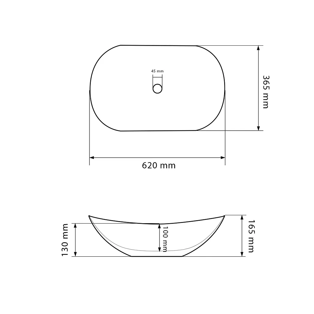 Умивальник VBI Turin marble black glossy накладний VBI-011505, Чорний матовий - фото 2
