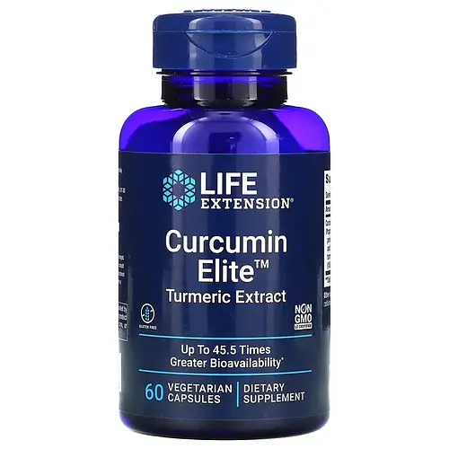 Куркума та Куркумін Curcumin Elite Turmeric Extract 60 капсул Life Extension vit0005560