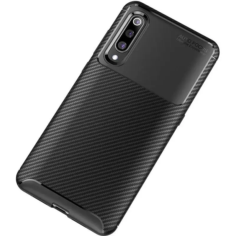 Чохол-накладка Toto TPU Carbon Fiber 1.5 mm Case Xiaomi Mi 9 Black - фото 3