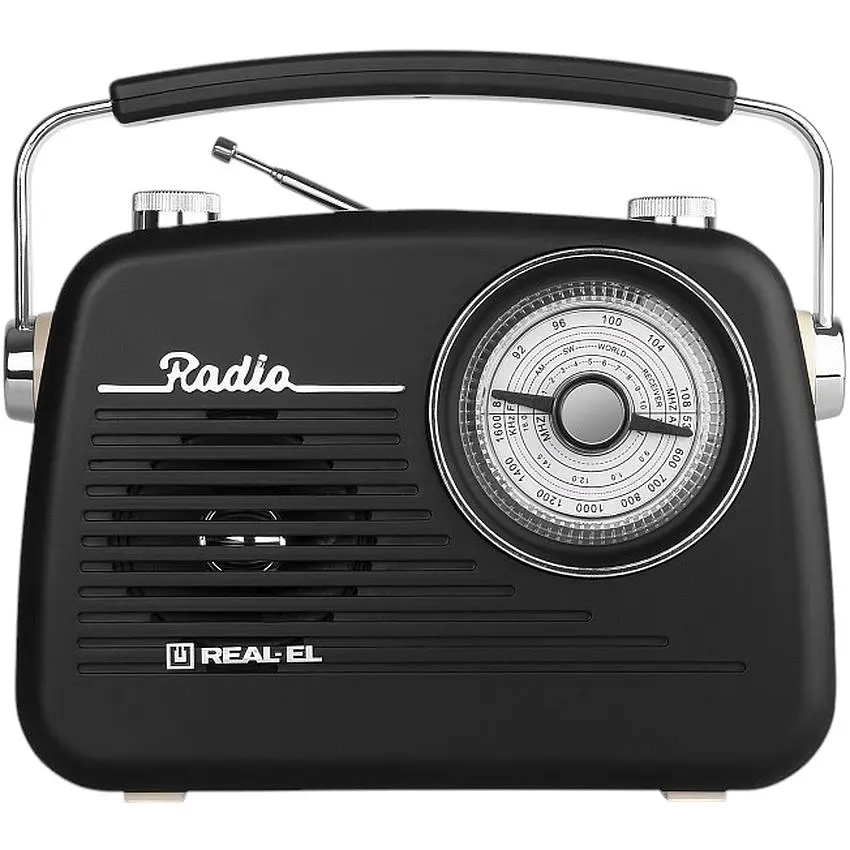 Радиоприемник портативный Real-EL X540 аккумулятор батарейки сеть 220 В - фото 2