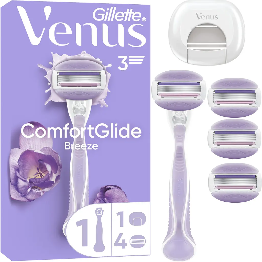 Станок для гоління жіночий (бритва) Venus ComfortGlide Breeze з 4 змінними картриджами