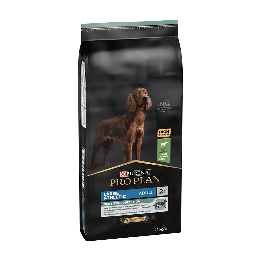 Сухий корм для собак Purina Pro Plan Large Athletic Adult 2+ Sensitive Digestion Для великих порід атлетичної статури З ягням 14 кг (7613035415591) - фото 3