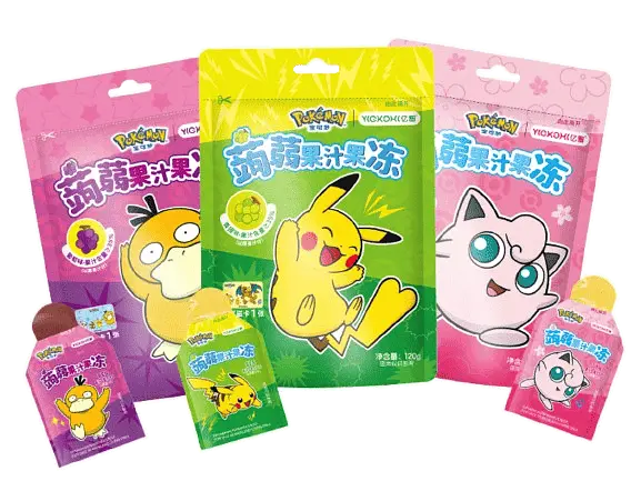 Желейні цукерки Pokemon Konjac Juice Jelly Green Grape Gummy 120г - фото 6