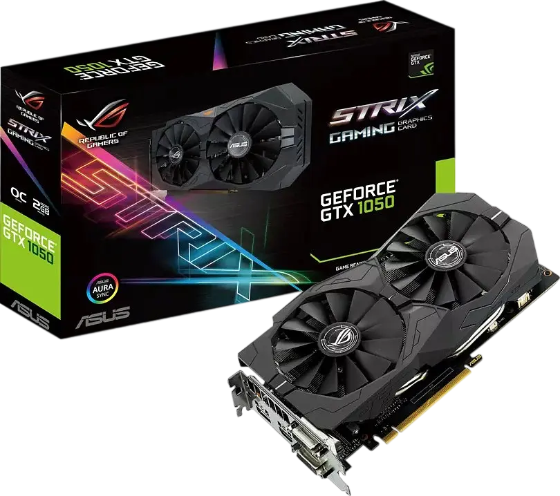 Відеокарта GeForce GTX 1050 2GB Asus ROG Strix Gaming OC ROG Strix Gaming (ROG-STRIX-GTX1050-O2G-GAM