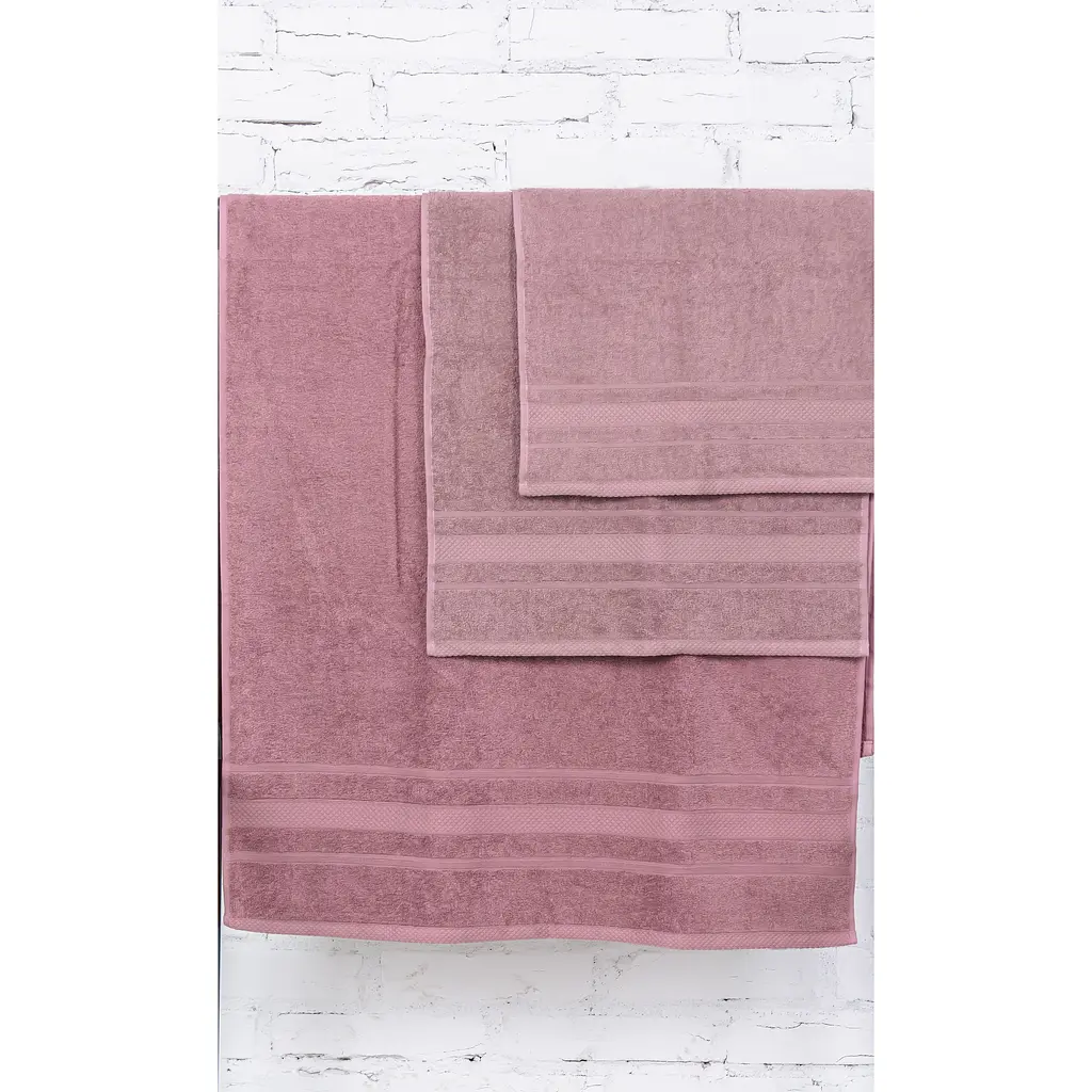 Набір банних рушників №5083 Elite SoftNess Violet, 3 шт. (2200003182897) - фото 3