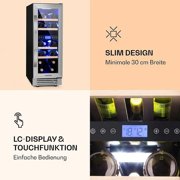 Винный холодильник Klarstein Vinovilla 17 Built-In Duo (10032030) - фото 5
