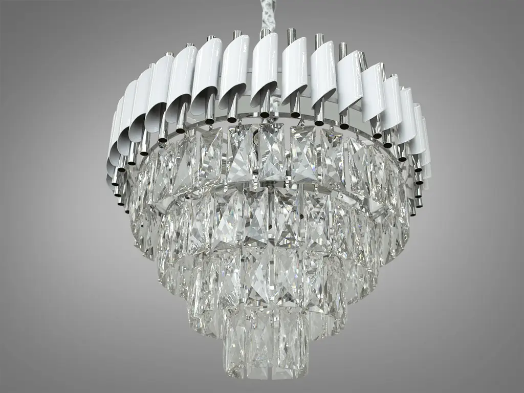 Кришталева люстра у стилі модерн Diasha 201202/500WH+HR - фото 3