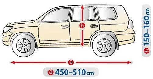Тент автомобільний для джипа та мінівена Kegel-Blazusia SUV XL 510x160 см Basic Garage (5-3969-241-3021) - фото 2