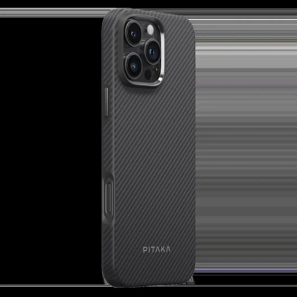 Чохол Pitaka Military-Grade Protective Case для Apple iPhone 16 Pro Max Twill 600D Black/Grey (KI1601PMPA) [126173] - фото 2
