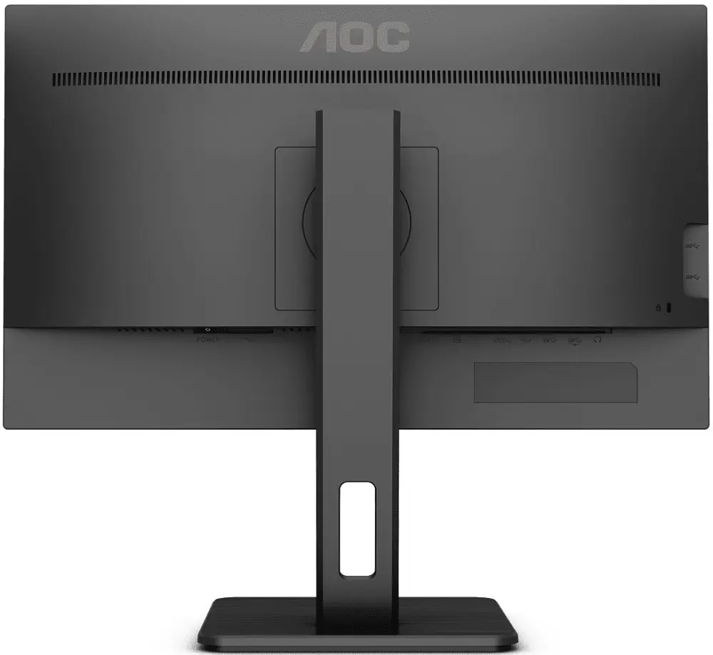 TFT 27" AOC U27P2, IPS, 4K, HDMI, DP, USB 3.2 хаб, Pivot, колонки, чорний - фото 7