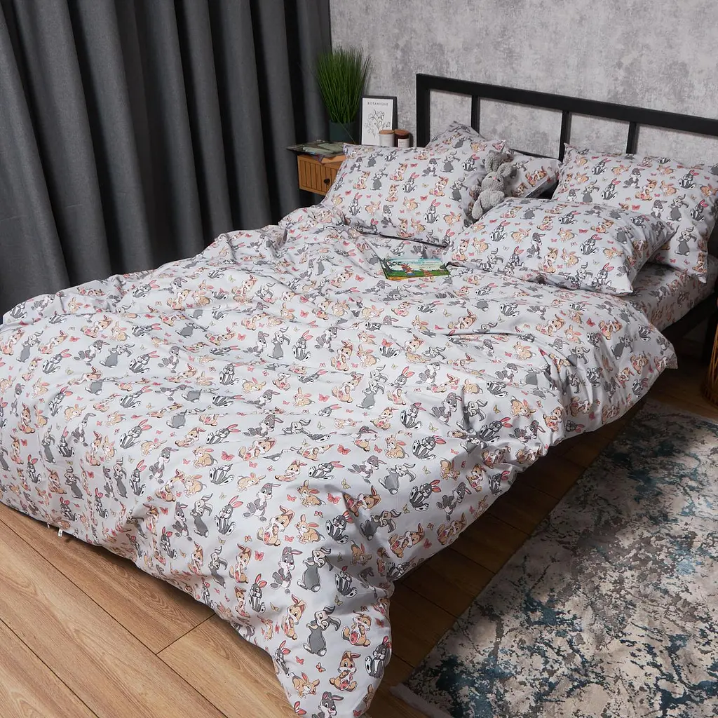 Комплект постельного белья Moon&Star Детский 110x140 см наволочки 2x50x50 см Bunny Dreams Бязь Gold Люкс - фото 5