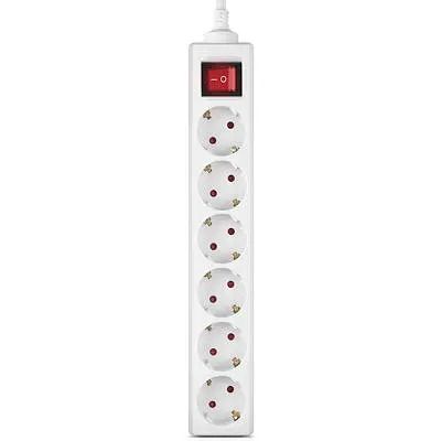 Мережевий фільтр живлення REAL-EL RS-6 Protect M 5m, white (EL122300035) - фото 2