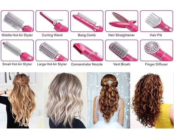 Професійний багатофункціональний стайлер для волосся Fullcome Hair Styler ST300 ∙ Фен-щітка 10 в 1 Fullcome Hair Styler ST300 - фото 6