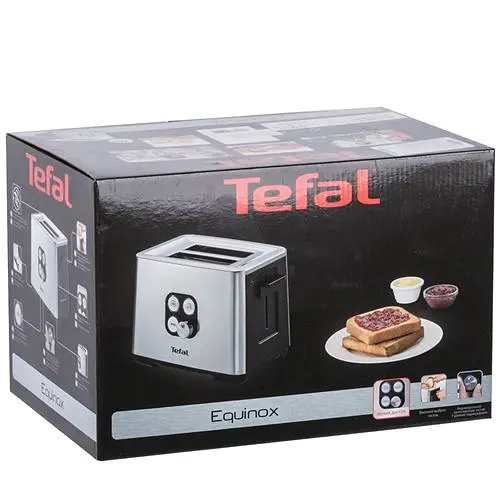 Тостер Tefal Cube 900 Вт чорний (TT420D30) - фото 4