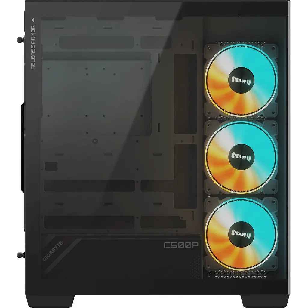 Корпус Gigabyte C500 Panoramic Stealth Black (GB-C500P ST) [146757] - фото 3