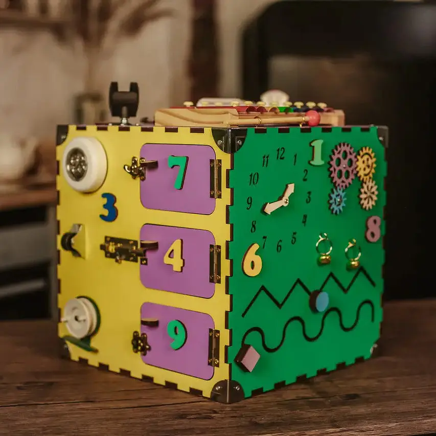 Развивающая игрушка Бизикуб Temple Group TG200123 30х30х30 см Разноцветный - фото 4