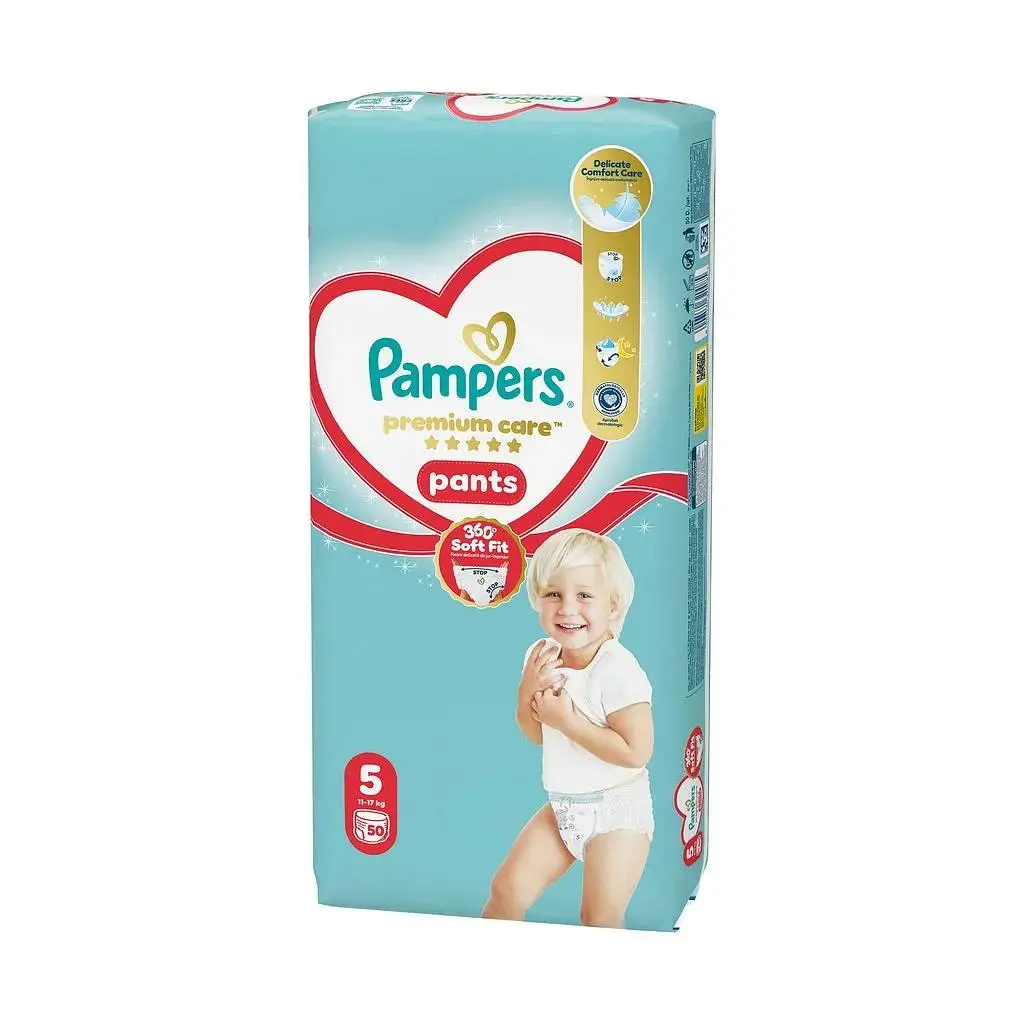 Підгузки-трусики Pampers Premium Care Pants Розмір 5 (11-17 кг) 50 шт. - фото 2