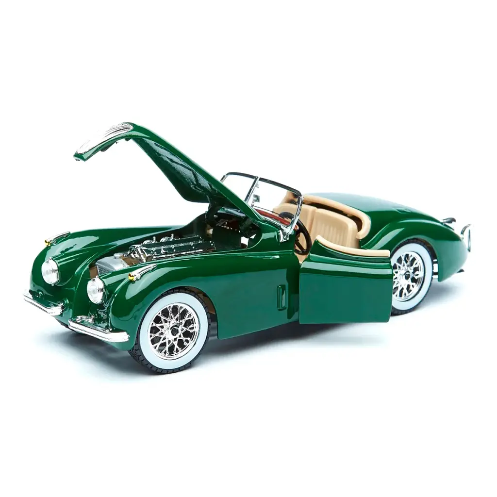 Автомодель - JAGUAR XK 120 (1951) (асорті вишневий, сріблястий, 1:24) - фото 6