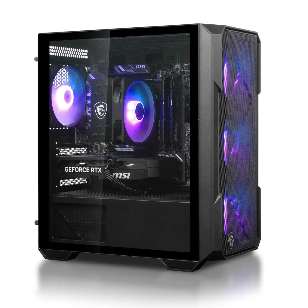 Комп'ютер Dragon Lucky Shadow Powered_by MSI (RTX 5070 TI+R7 7700) Black / AMD Ryzen 7 7700 (3.8-5.3), 8 ядер / NVIDIA GeForce RTX 5070 Ti / 32 ГБ (DDR5) / 1024 ГБ (SSD) - фото 2