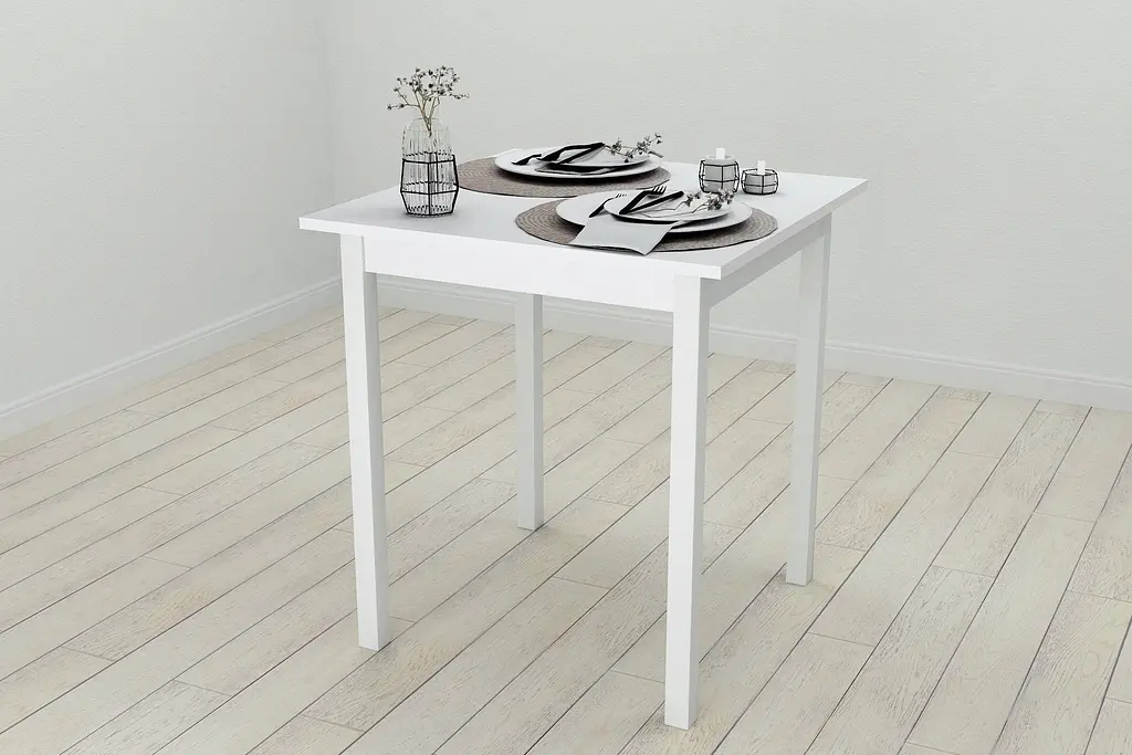 Стіл кухонний Ferrum-decor Дієго 75x70x70 Білий ДСП Білий 16мм (FRD-106293) - фото 4