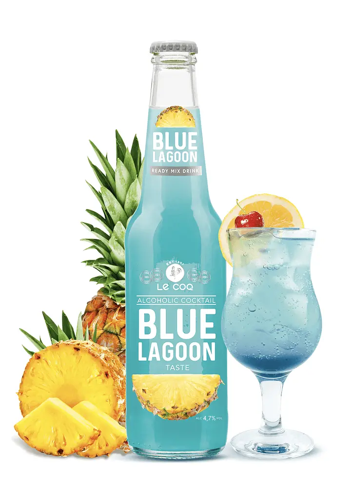 Напій слабоалкогольний Le Coq Blue Lagoon 4.7% 0.33 л - фото 2