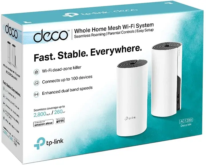 Маршрутизатор TP-LINK Deco M4 (2-pack) MESH система WiFi5/AC1200/1 Гбит/с - фото 6
