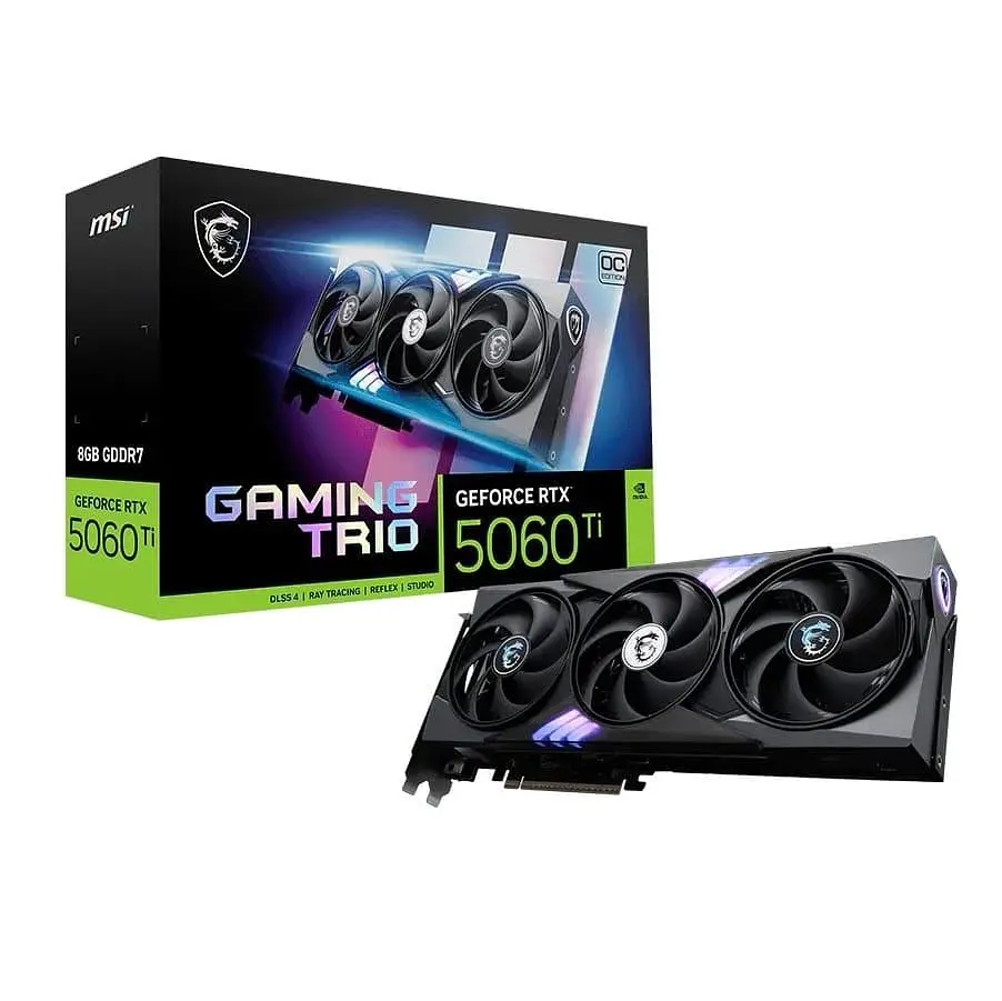 Відеокарта MSI RTX 5060 Ti 8G GAMING TRIO OC (RTX 5060 Ti 8G GAMING TRIO OC) (GDDR7, 128 bit, PCI-E v5.0 x8) - фото 7