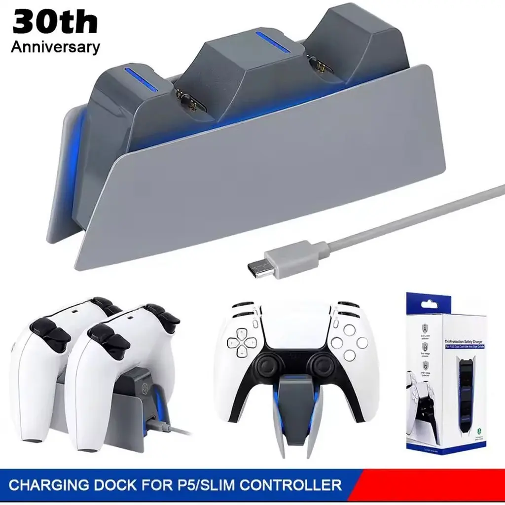 Зарядна станція DK 30th Anniversary для DualSense PS5 Grey [165755] - фото 7