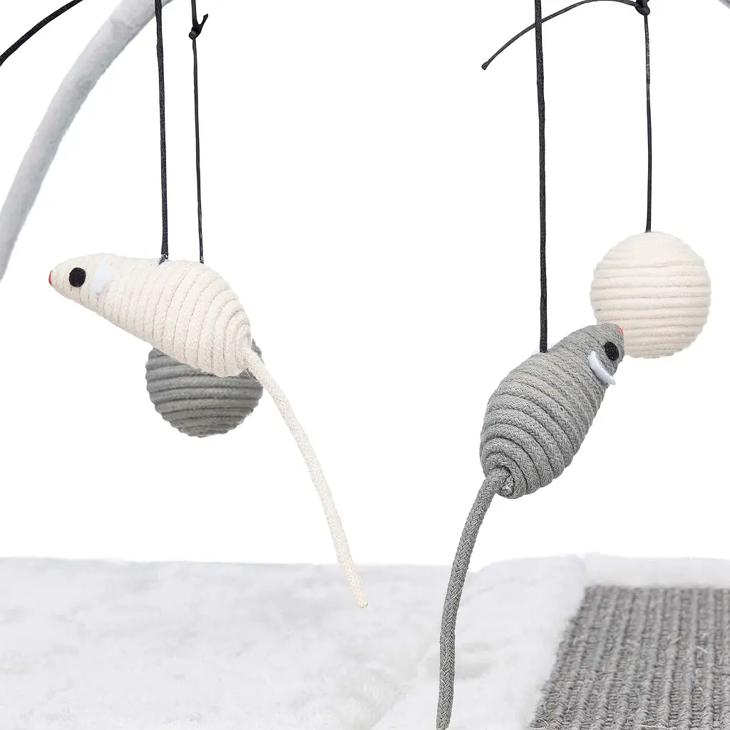 Іграшка для котів Trixie Килимок драпак ігровий з іграшками Junior 60x33x42 см (43114) - фото 3